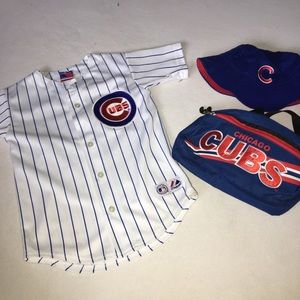cubs jersey Fanny pack & bucket hat bundle
